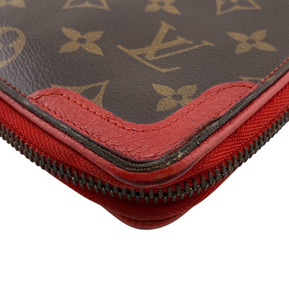 Louis Vuitton M61452 Zip Around Monogram Retiro Daily Organizer Purse Brown Monogram Unisex Used