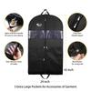 Garment Bags for Travel Hanging Garment Bags for Men Double Sides Zipper Large Mesh Pockets Monogrammed Closet Clothes Storage