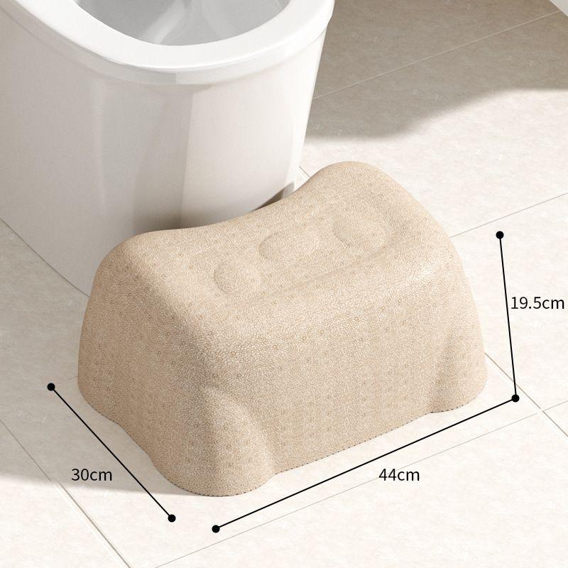 

Silent Toilet Footstool Comfortable Toilet Ottomans Stool Portable Non-Slip Shoe Changing Stool Bathroom Furniture Accessories бежевый