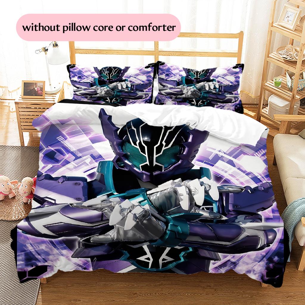 Cartoon Hero Print Bedding Set, Vivid Pattern Bedroom Decoration, All-match Home Decor Gift.chl