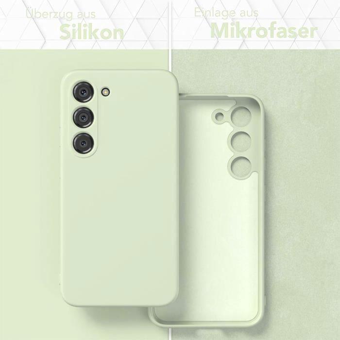 Protective Case - BOOLING - for Samsung Galaxy S24 - Silicone - Green - Ultra Slim