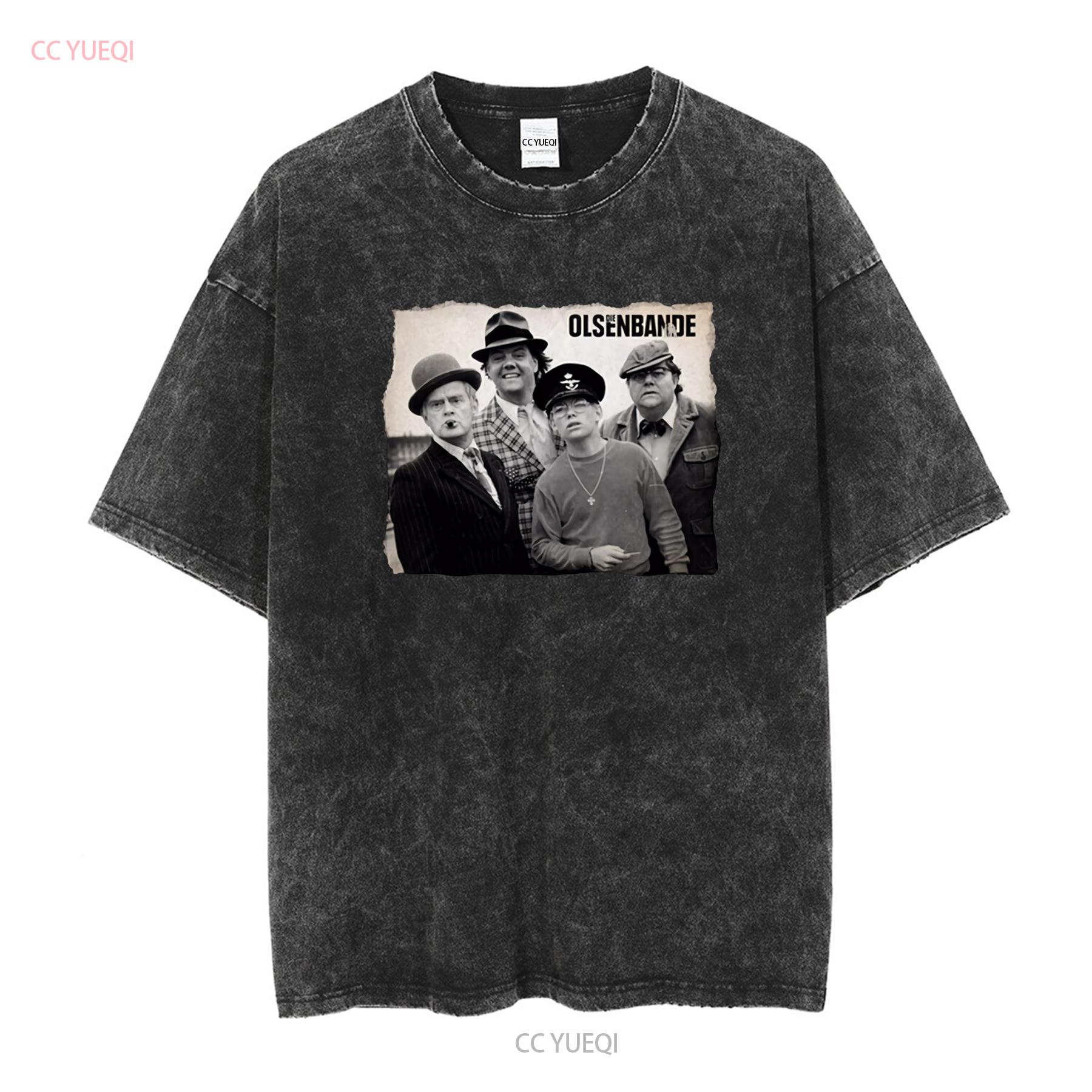 

Olsenbande Egon Benny Kjeld Börge Yvonne Black T Shirt 552 vintage Washed Unisex Breathable Stretched Casual graphic Stylish 3XL