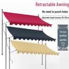 Retractable Wall-Mounted Sloping Awning