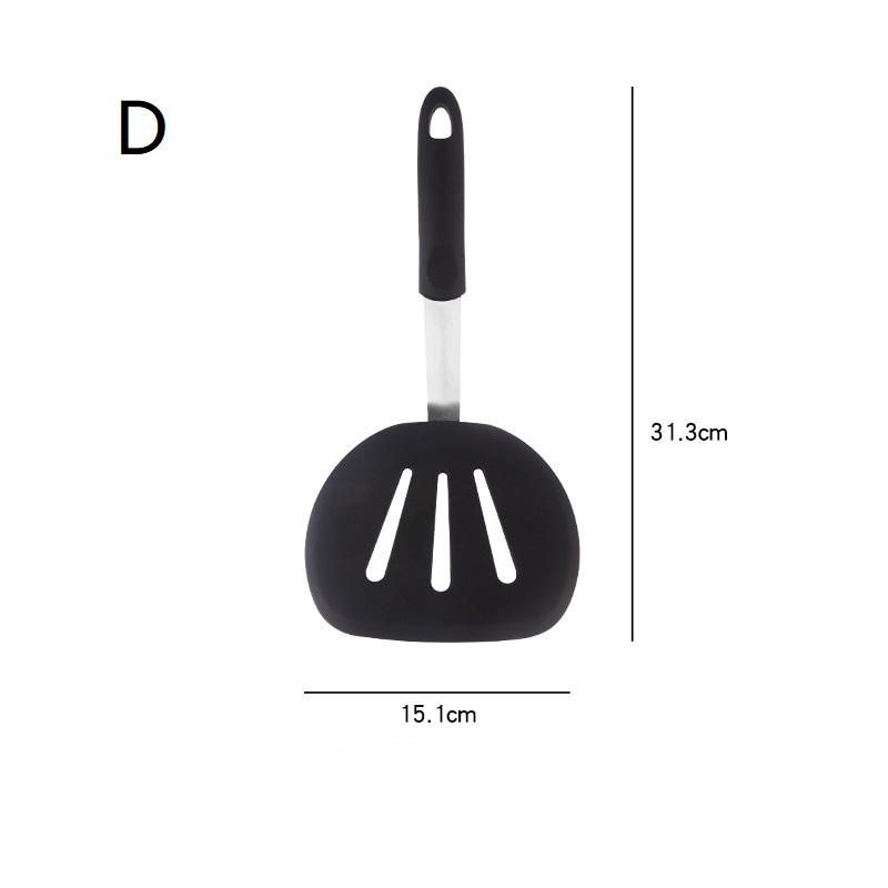 Frying Shovel Leaking Shovel Cooking Utensils Stainless Steel Silicone Kitchenware Fried Fish Steak Spatula Cooking Tool