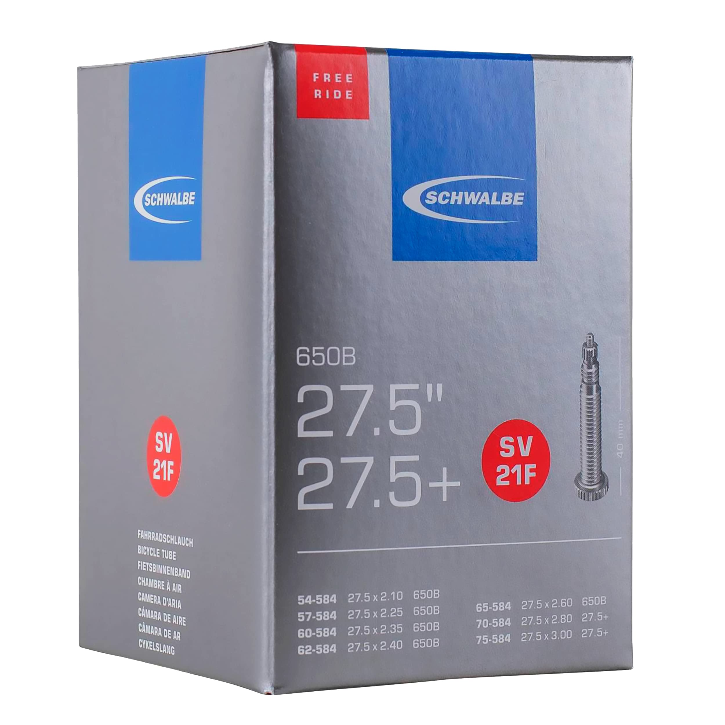 

SCHWALBE tube American style 40mm [Genuine product] 27.5/2.50 21F-SV