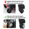 8PCS Silicone Luggage Wheel Protectors Protect Your Suitcase and Reduce Rolling Noise