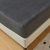 1 Pc Flannel Bed Sheet With Elastic Solid Color Warm  Fitted Sheet for Winter
