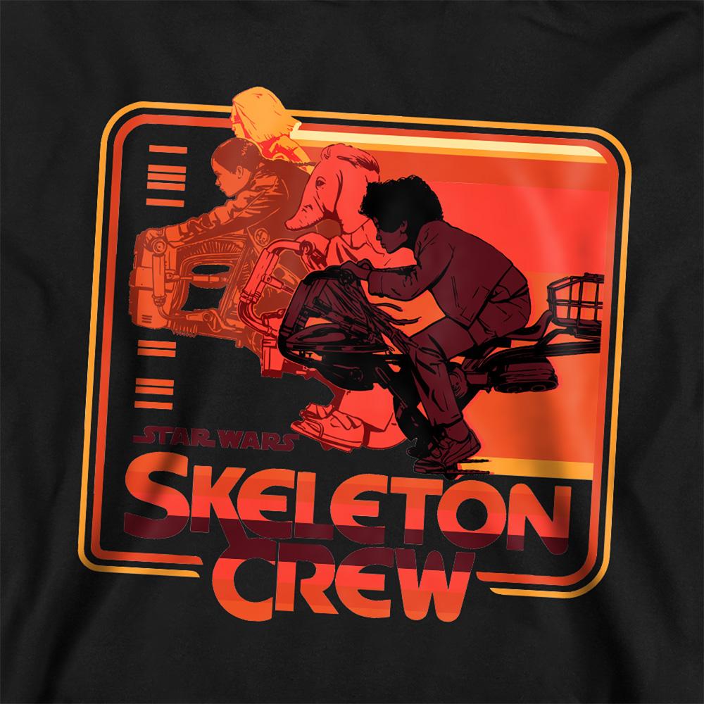 Star Wars: Skeleton Crew Childrens/Kids Retro Badge Hoodie