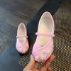 Children Fashion Girls Embroidered Shoes Chinese Ethnic Style Princess Dance Shoes Kids Causal Ancient Hanfu Shoes Flat