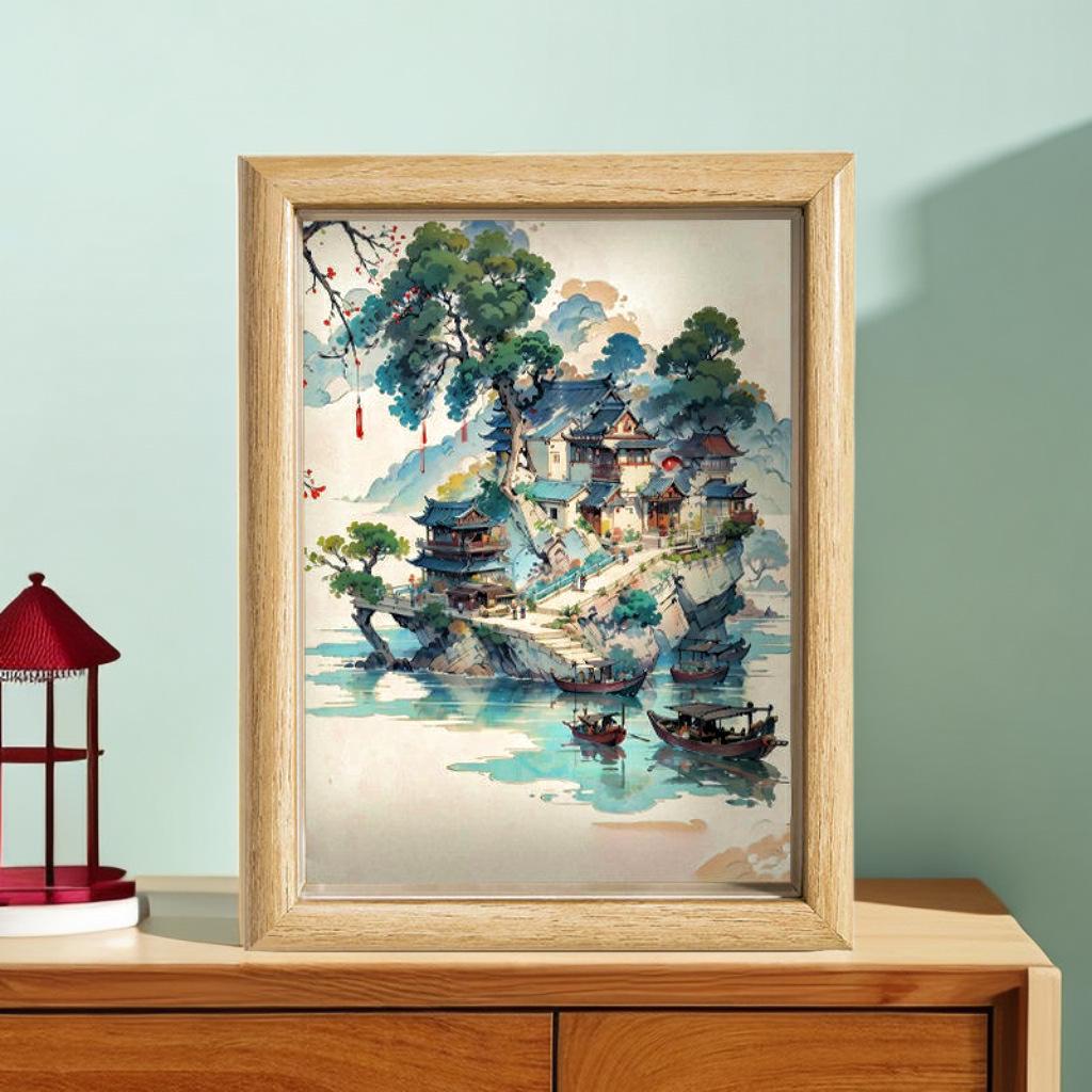 Artă cu vedere duală: Cuvinte de departe, fotografii de aproape. Perfect pentru decorul camerei de zi și un cadou creativ pentru prieteni/cupluri. Ramă decorativă de perete.