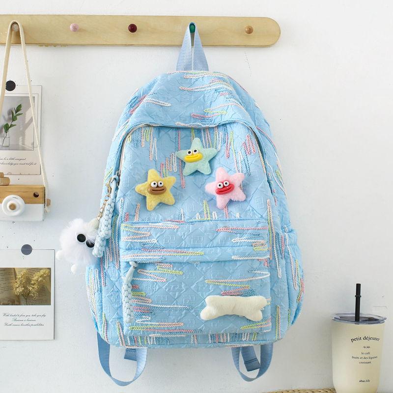 Backpack Korean version Japanese star college wind backpack niche design fresh girl campus class student schoolbag