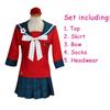 Danganronpa V3 Killing Harmony Harukawa Maki Školská uniforma Cosplay kostým