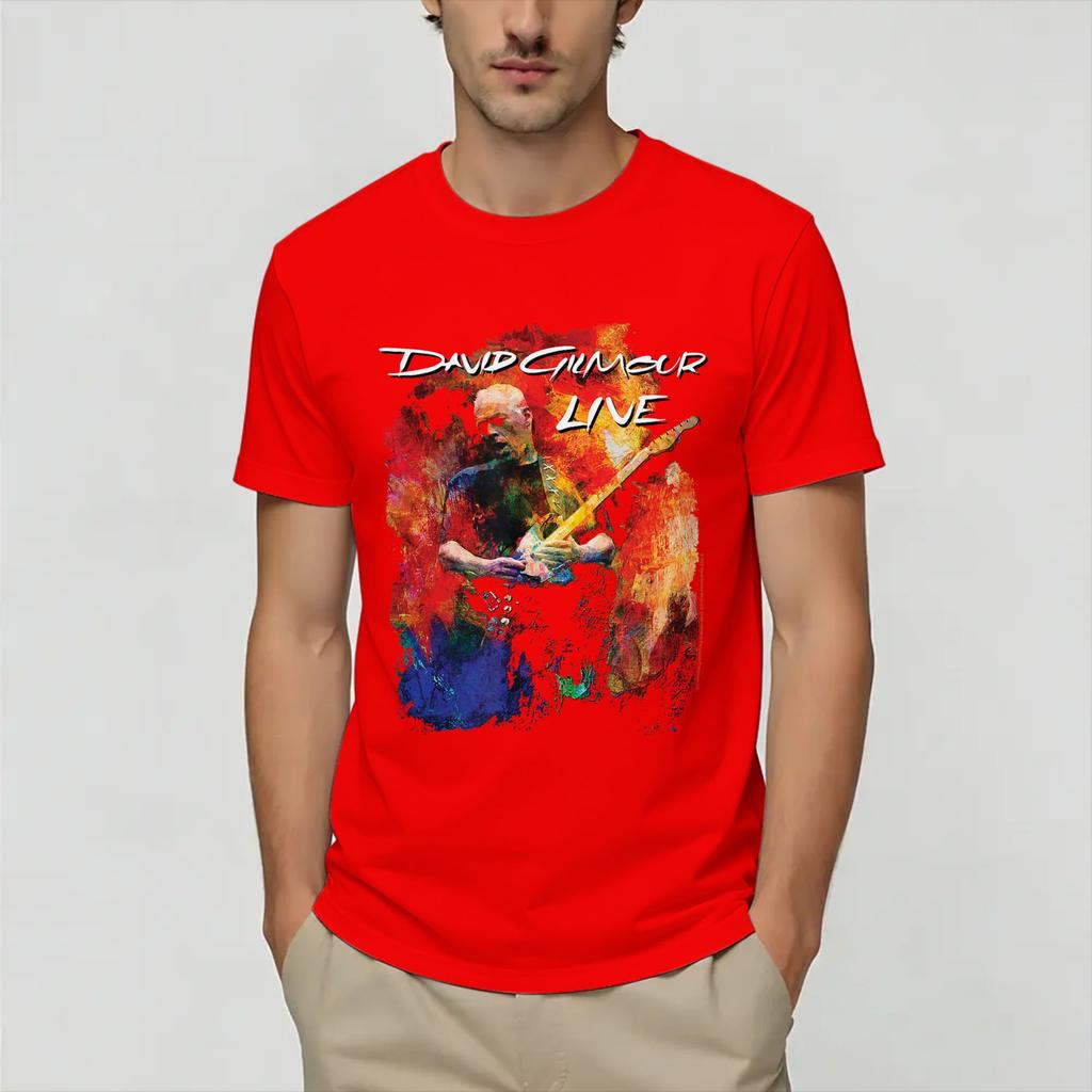 David Gilmours Unisex T Shirt Funny Tees Short Sleeve Round Neck TShirts Cotton Printing Clothing