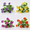 7-Fork Small Daisy Artificial Flowers for Outdoor Landscaping and Decoration
