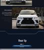 20-22 Lexus RX300 Carbon Fiber Body Kit: Front Lip, Fog Light Covers, Rear Lip, Fender Flares, Side Skirts