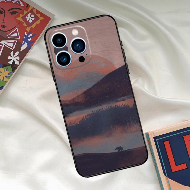 Nature Forest Mountain Phone Case For iPhone 16 14 13 12 11 15 17 Pro Max 15 16 Plus 13 Mini 16e 17 Air Funda Cover