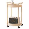 Movable Coffee Table with Storage, Simple Sofa Trolley for Small Apartment