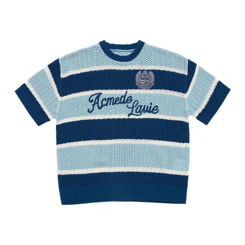ACME DE LA VIE Oversize Stripe Short Sleeve Knit (2Color)