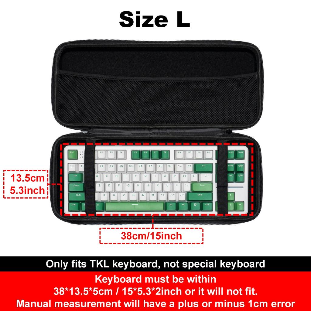 Portable EVA Hard Shell Keyboard Storage Bag Large Capacity Thickened Waterproof Protective Case For Mechanical Gaming Keyboard