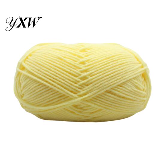 4Ply Crochet Yarn Knitting Wool Professional Ultra Soft Needlework DIY Milk Cotton Knitted for Home Woollen