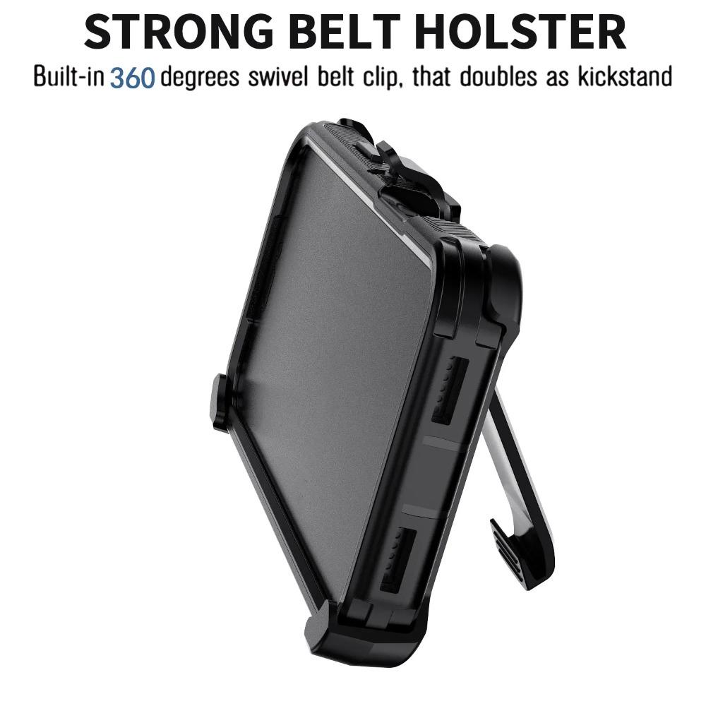 3-lagige Heavy Duty Defender Armor Phoen Hülle für iPhone Air 17 Pro Max 16 E 15 14 Plus 13 Gürtelclip Stoßfeste Schutzhülle