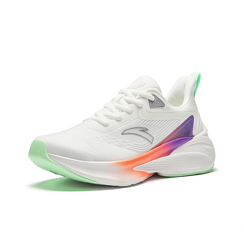 Anta Running Series Poison Spike Comfortable Simple Non-Slip Wear-Resistant Low-Top Casual Running Shoes Women sneaker White Purple Green 922435502-2