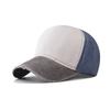 Block Color Cotton Wash Plain Baseball Cap Sun Protection Hat For Men And Women