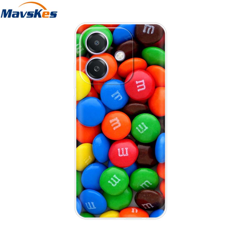 Oppo A3x A3 4G 5G Kılıfı CPH2669 Boyalı Çiçekli Kapak Darbeye Dayanıklı Telefon Kılıfı Oppo A3x OppoA3 OppoA3x İçin Yumuşak TPU Kılıflar Kılıf