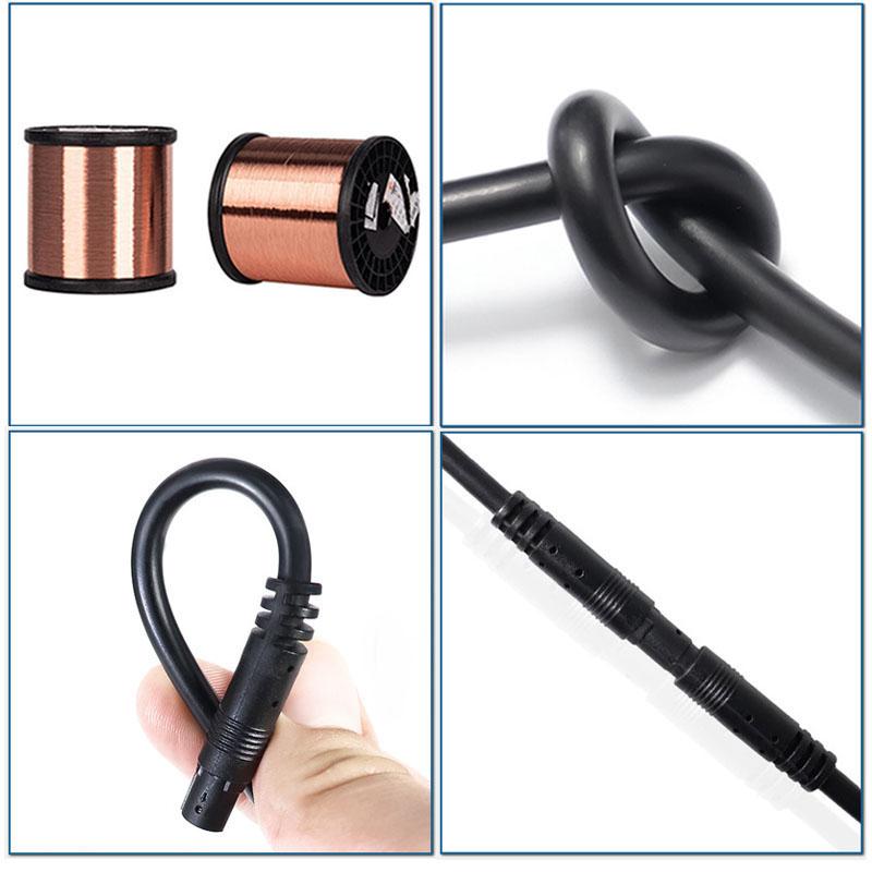 0.5m 1m 2m 8 pin core Male to Female Cord Car Rear View vehicle DVR Camera Reverse connector extend Cable cord HD Monitor Wire V