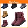 Damen Magic Tape Schneestiefel Wasserdicht EU Größe 44 Lässig und Leicht Rutschfest Warm und Langlebig Canvas Obermaterial Gummisohle