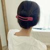 Elegant Wild Candy Color Seamless Women Matte Hair Claw Duckbill Clip Plastic Face Wash Hairpin