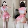 Sex Lingerie Cosplay Sexy Uniform Seduction Tight Student Miniskirt Sailor Live Game Suit