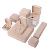 Rounded Corner Plush Jewelry Storage Box for Bracelets, Rings, and Necklaces