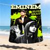 1pc Eminem, Rap God Outdoor Flannel Blanket, Cozy & Warm Soft Te Playful Design, Napping Camping,