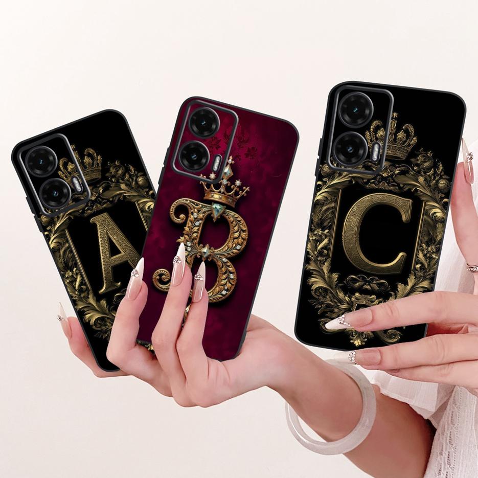 For Motorola Moto G35 Case Moto G55 G85 5G Cute Letters Cover Soft TPU Phone Case For Motorola G85 G 35 55 MotoG55 MotoG85 Shell