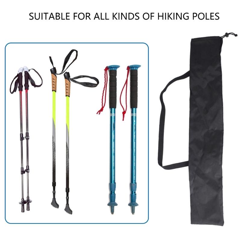 Trekking Poles Carrying Bag Pouches with Zippers Closures & Adjusted Strap Walking Stick Bags Hiking Poles Carrying Bag