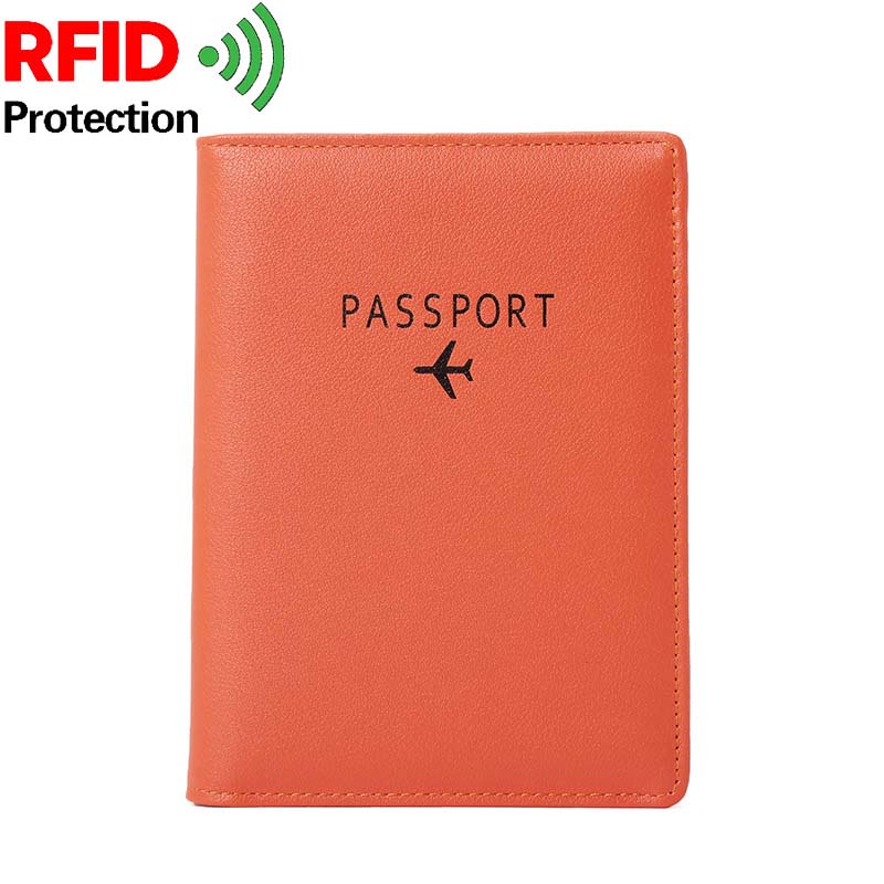 Good Quality Shielding Rfid NFC Passport Wallet Protect Credit Card Holders Multi-function Unisex Leather Travel Passport Covers