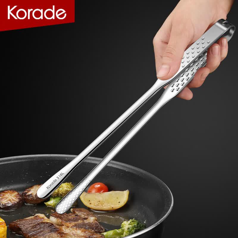 316 Stainless Steel Thickened BBQ & Food Tongs