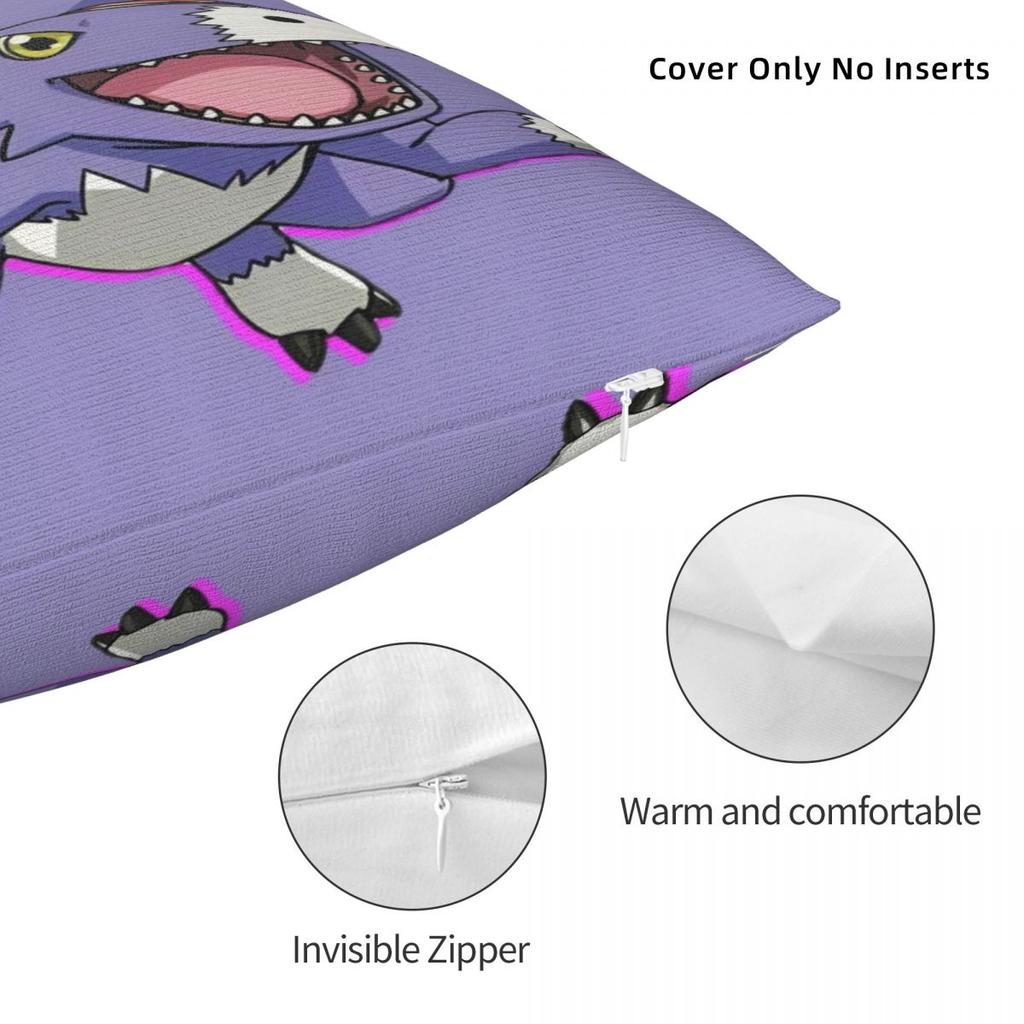 Trendy Seat Digital Monster Digimon Decor Pillowcase Stuff Pillow Cover Square Multi-Size
