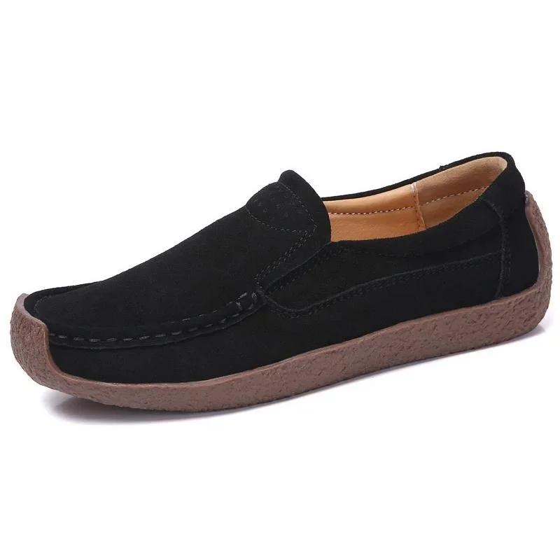 Pantofi Casual Damă Piele de Vacă Suedeză Mocasini de Damă pentru Birou Mocasini Superficiali Pantofi de Condus Pantofi Plați Mamă Asistentă Medicală Zapatos De Mujer