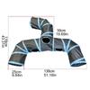 Cat Toy Tunnel Indoor Cat Hide Interactive Play Tunnel Tube Toys Fun Foldable Cat Hideaway Play Toys for Rabbits Puppy Kitten