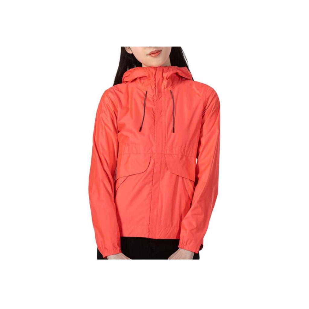 Under Armour Solid Color Comfortable Casual Woven Hooded Jacket Women Jackets Orange 1350954-628