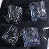 6Pcs 200ML Glass Cup Colorful Drinking Glasses Unique Irregular Cup  for Home