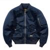 Herren Bomberjacke Lockere große Größe Mehrere Taschen Herren Air Force Uniform Einfarbige Jacke Herren