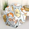 1pc Corgi Pattern Automatic Open/close Umbrella, 8-Rib Sturdy Structure, Portable Travel Umbrella, Parties, Everyday Use, 11103