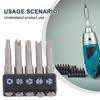 Screwdriver Bits Four Points Grey Inner Cross Screwdriver
