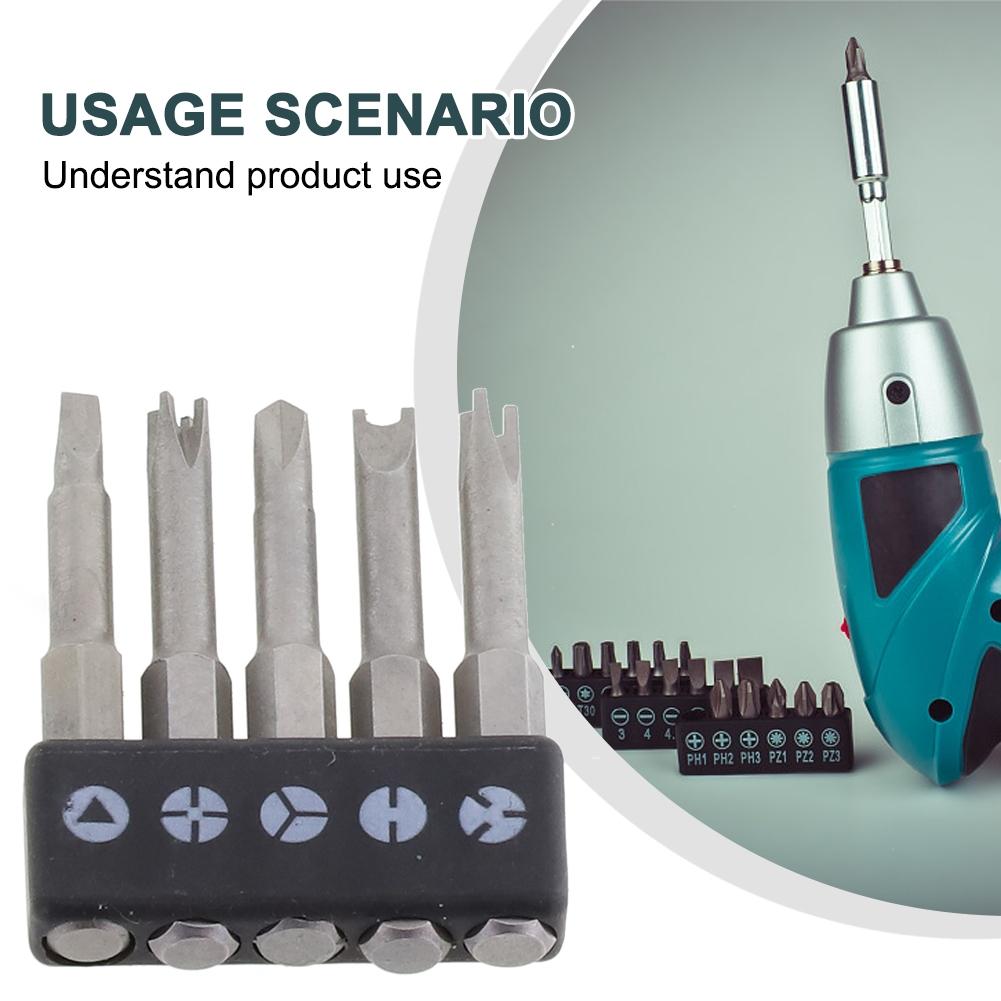 Screwdriver Bits Four Points Grey Inner Cross Screwdriver