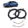 6.5in Car Horn Washer Adapter Holder Car Stereo Speaker Spacer Adaptor & Speaker Harness for NISSAN Smart Renault Dacia