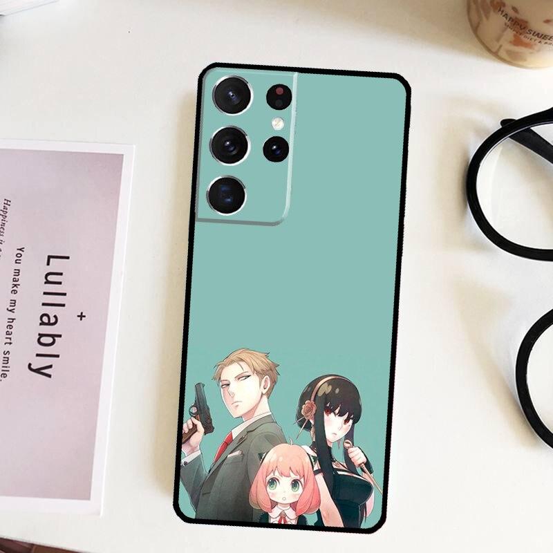 Puzdro Spy X Family pre Samsung Galaxy S22 Plus S21 Ultra S20 FE S8 S9 S10 Note 10 Note 20 Ultra Kryt