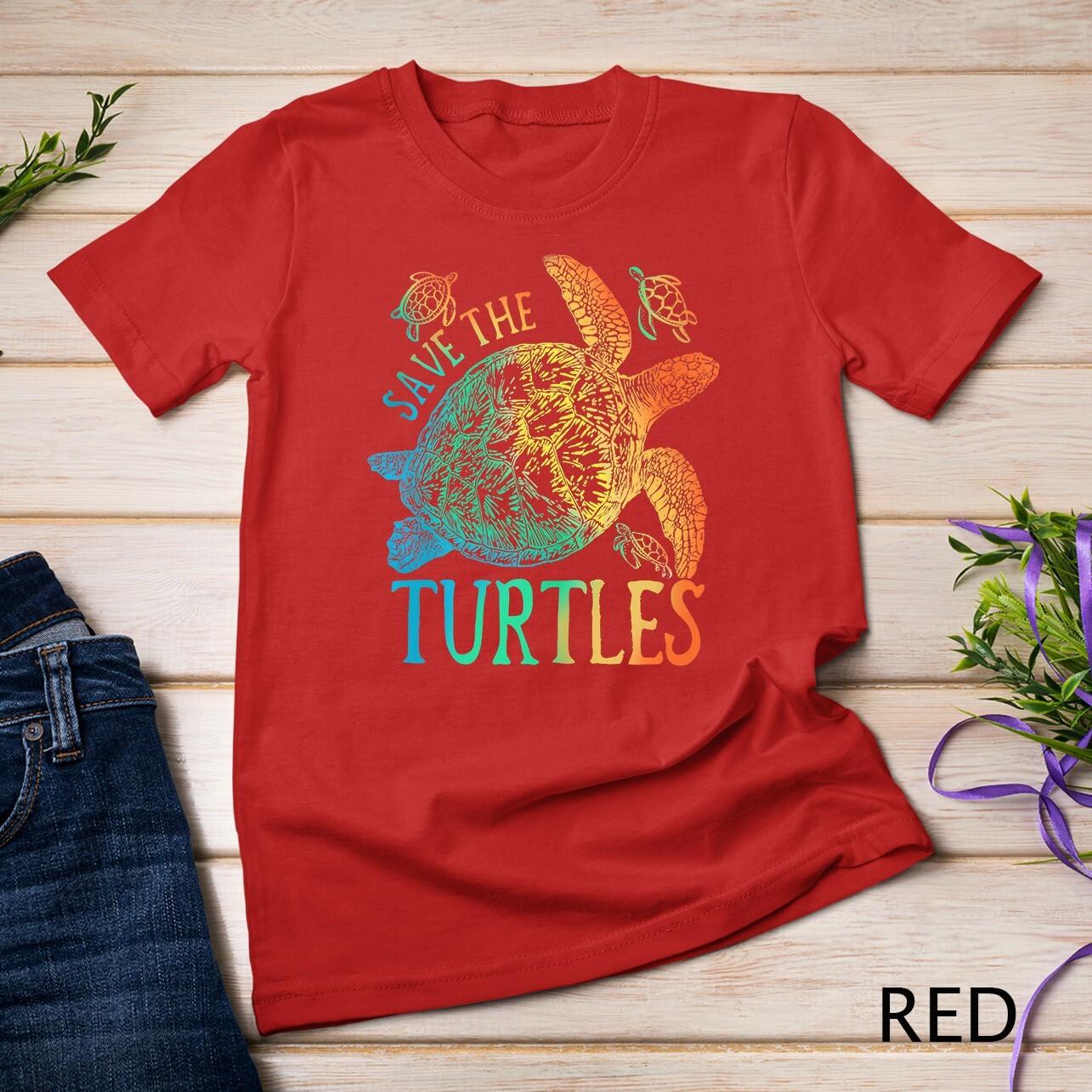 Tie Dye Sea Turtle Save The Turtles Women Men Graphic T Shirts Summer Fashion Casual Cotton T Shirts Streetwear Tops Tee S